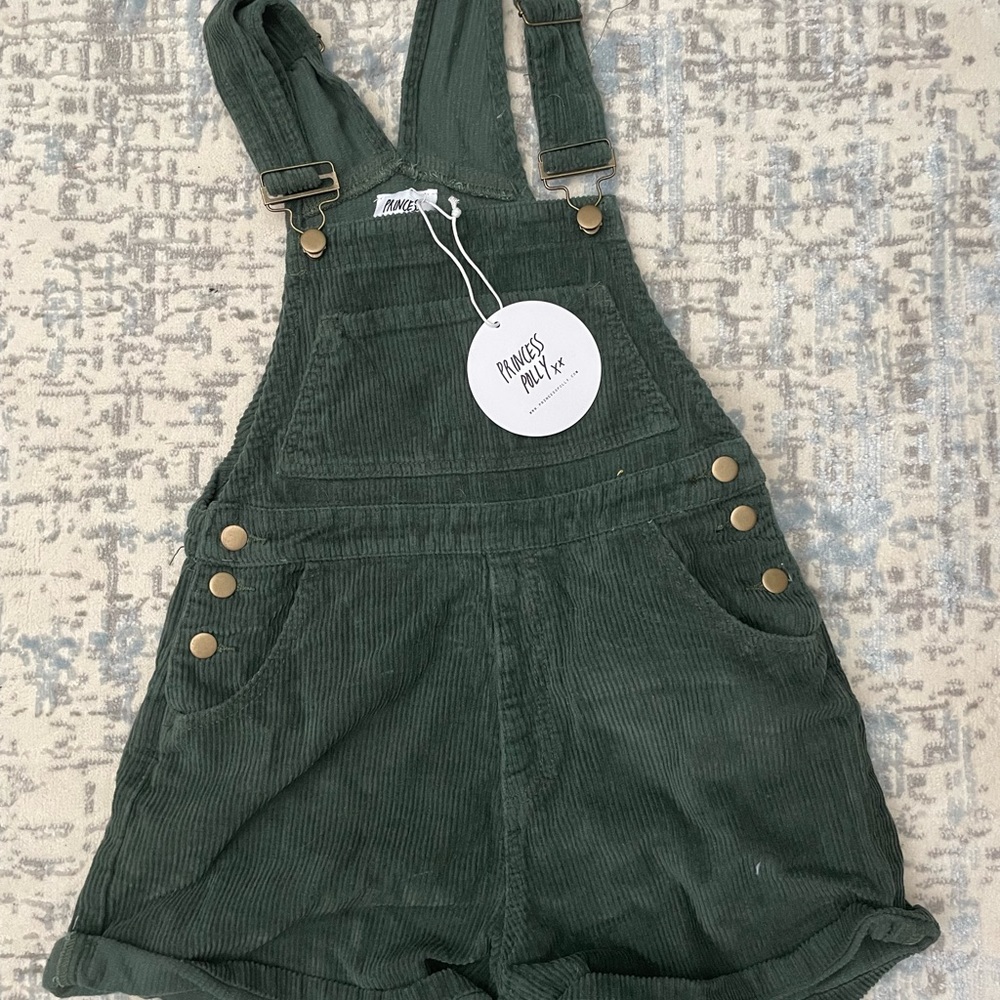 Princess polly BRAND NEW green overalls- US 0